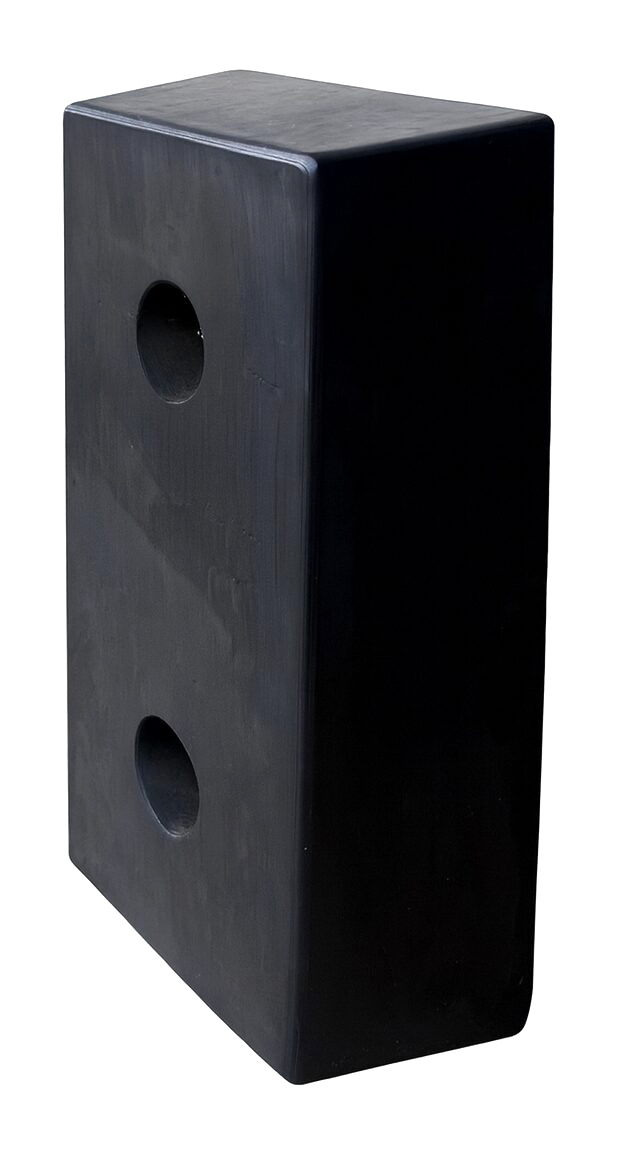 Gummibuffert för Lastkaj - 500 x 250 x 140 mm - Slitstarkt Gummi
