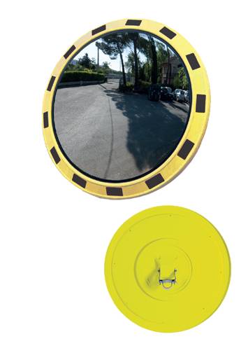 Rund konvex trafikspegel - Industri och utfarter